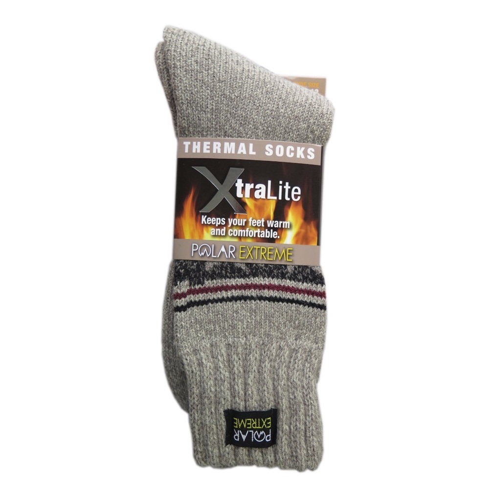 NWT! Polar Extreme Xtralite Insulated Thermal Socks Shoe‎ Men 6-12 Sock Men